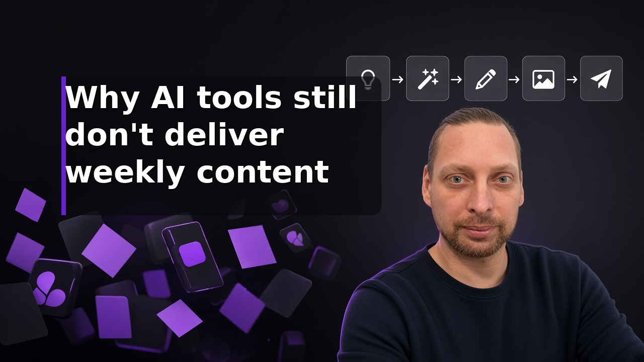 AI tool chaos versus a stitched content conveyor